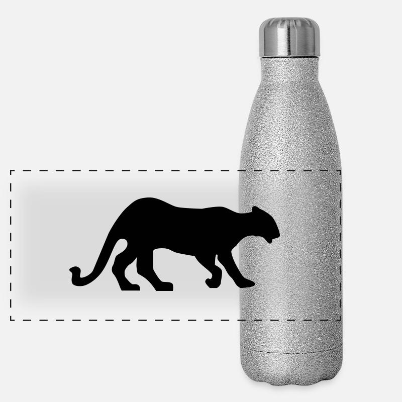 panther_schwarz_20 Gourde isotherme panoramique pailletée 500 ml