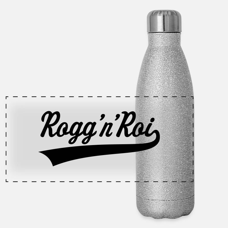 Rock 'n' Roll sur bavarois: Rogg 'n' Roi Gourde isotherme panoramique pailletée 500 ml
