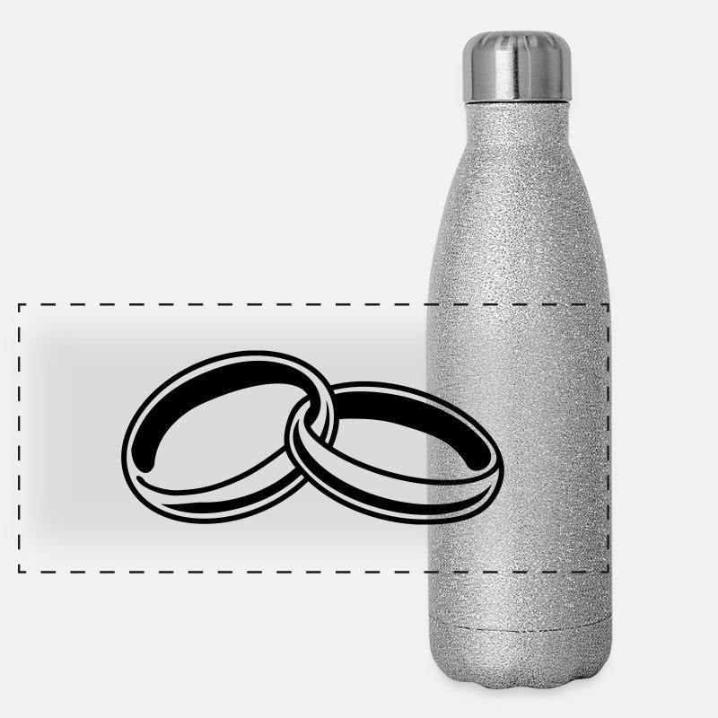 rings__f1 Panorama Glitzer Isolierflasche 500 ml