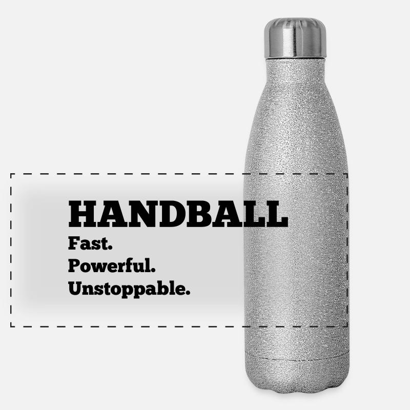 Handball Panorama Glitzer Isolierflasche 500 ml
