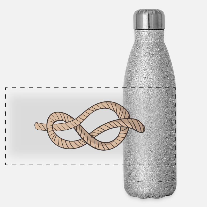 Knoten Panorama Glitzer Isolierflasche 500 ml