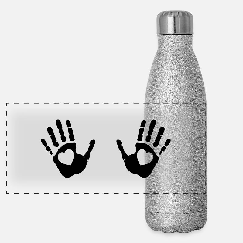 hand_print_love__f1 Gourde isotherme panoramique pailletée 500 ml