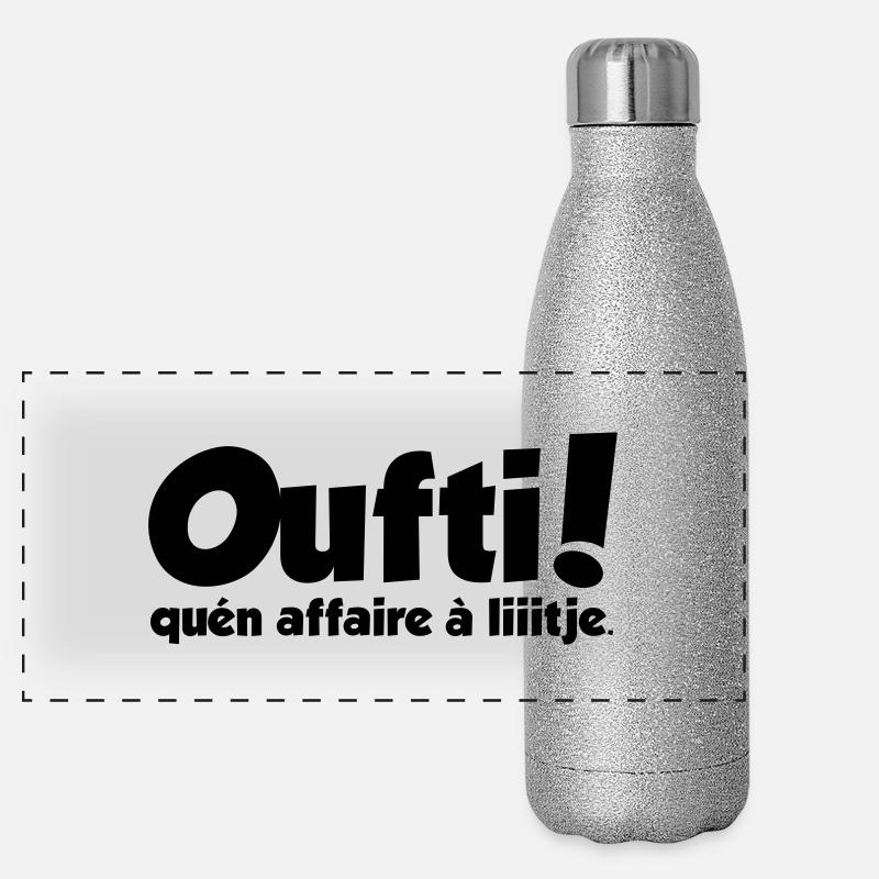 oufti_qun_affaire_a_litje Gourde isotherme panoramique pailletée 500 ml