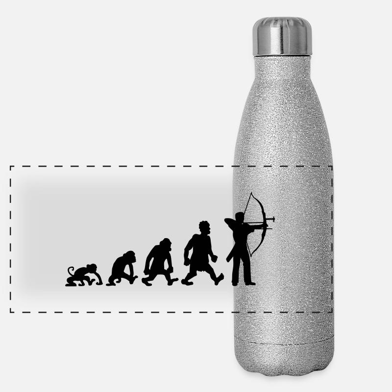 Bogenschießen Panorama Glitzer Isolierflasche 500 ml