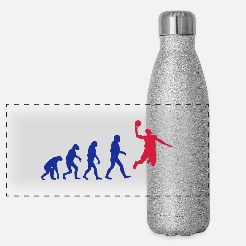 Basketball evolution logo Gourde isotherme panoramique pailletée 500 ml