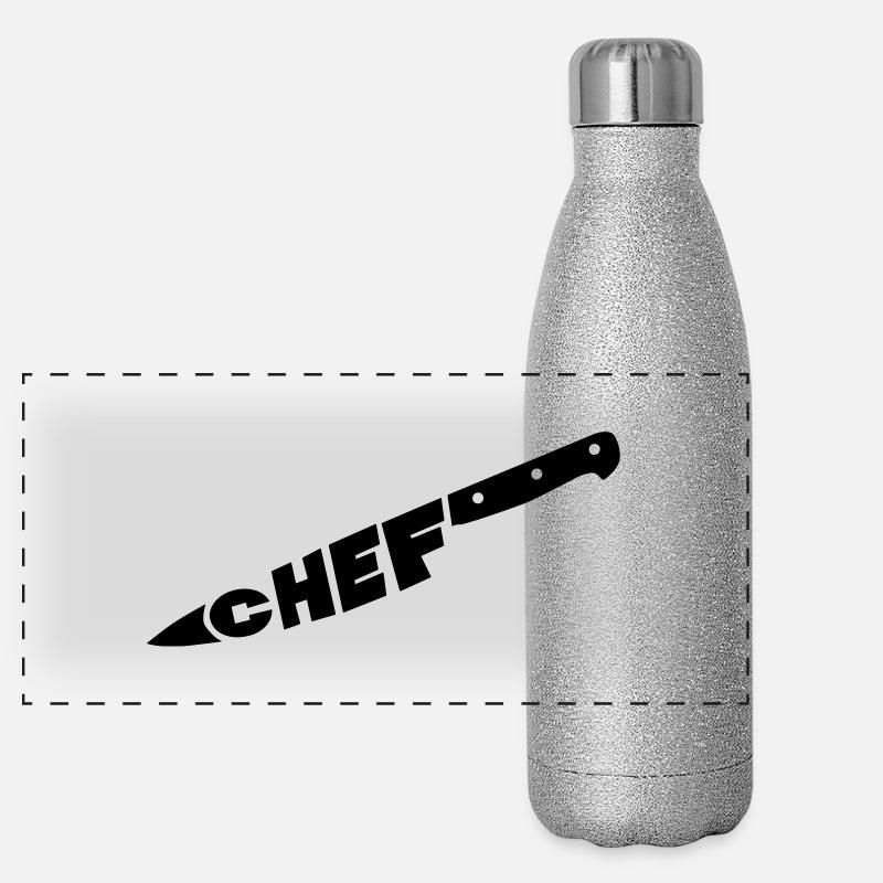 chef couteau Panorama Glitzer Isolierflasche 500 ml