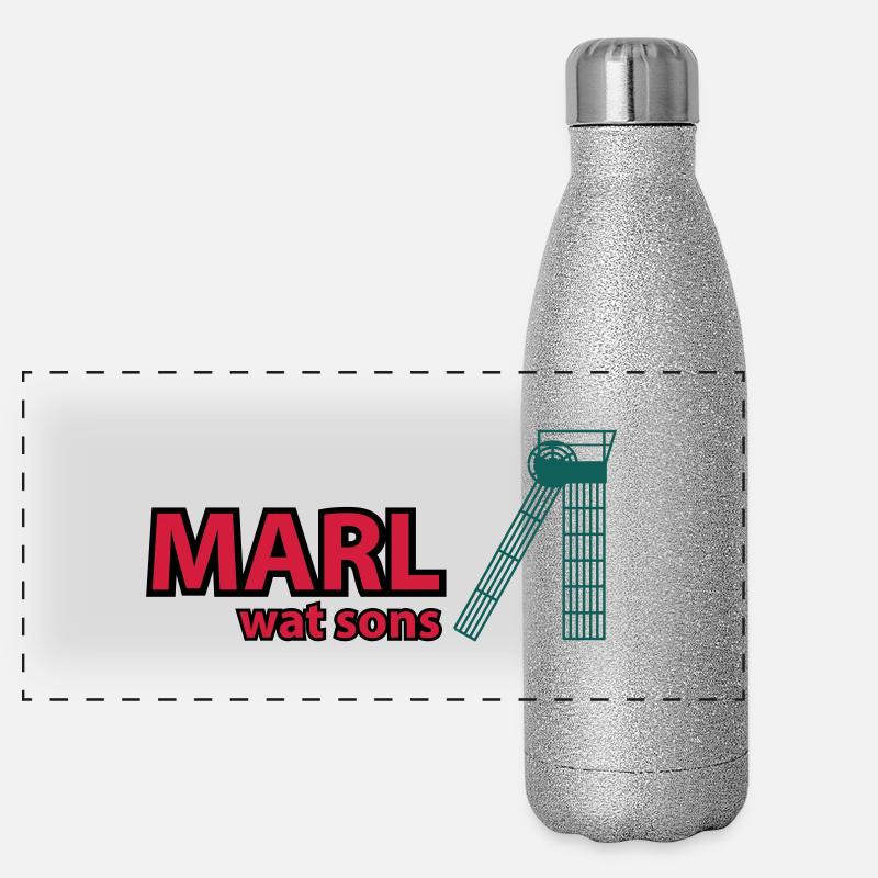 marl Panorama Glitzer Isolierflasche 500 ml