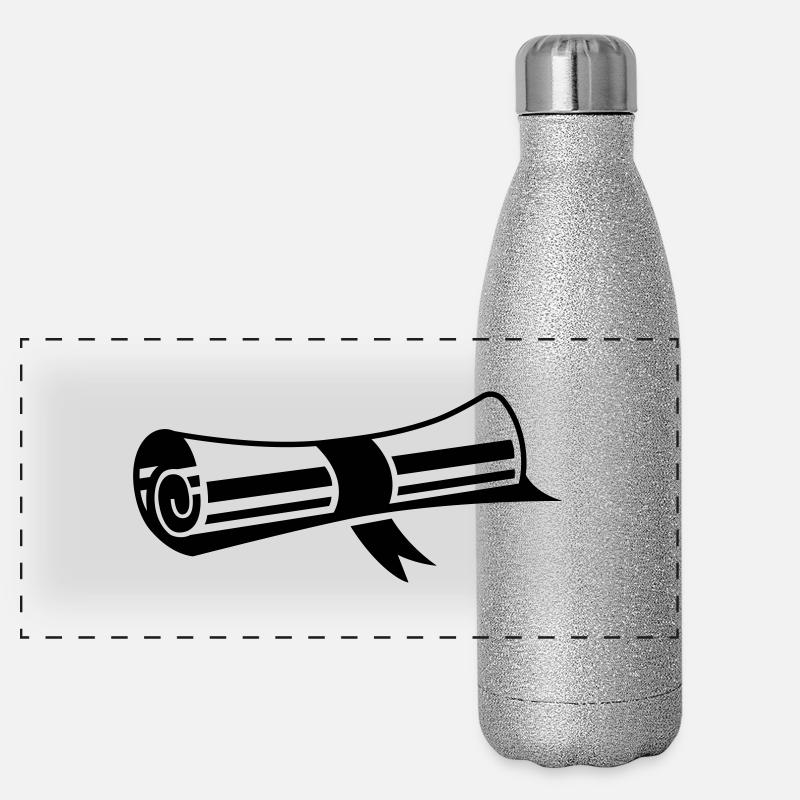 Diplom Panorama Glitzer Isolierflasche 500 ml