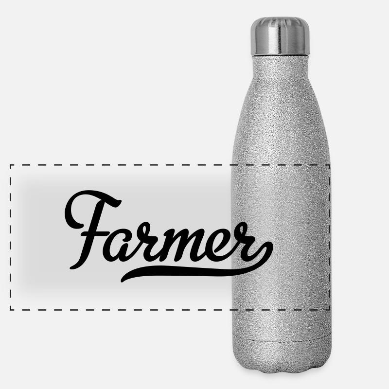 Landmand Termoflaske i rustfrit stål med glimmer