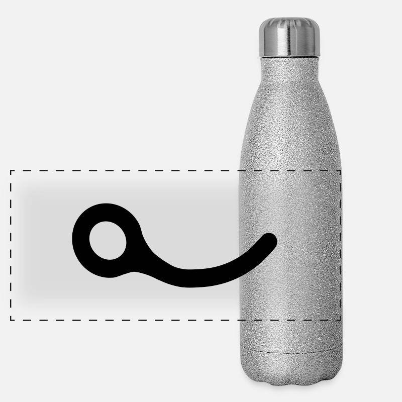 Schließen Pin Panorama Glitzer Isolierflasche 500 ml