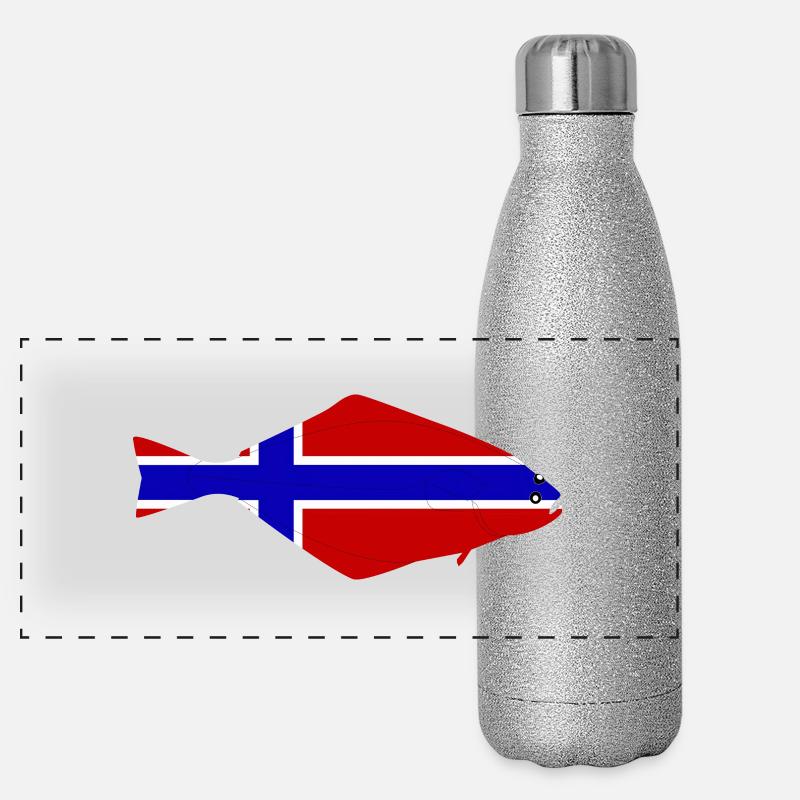 Heilbutt_Norwegen Panorama Glitzer Isolierflasche 500 ml