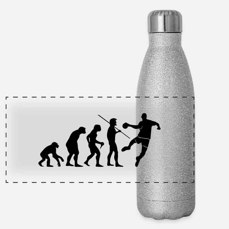 Handball Evolution Panorama Glitzer Isolierflasche 500 ml