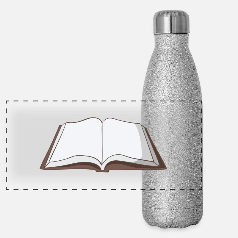 Buch Panorama Glitzer Isolierflasche 500 ml