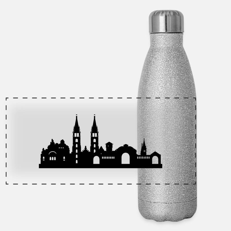 Nuremberg Skyline petit Gourde isotherme panoramique pailletée 500 ml