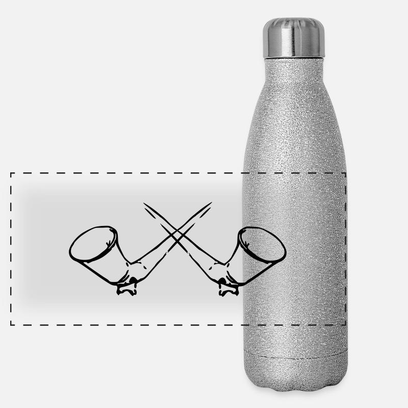 Instrument à vent ALPHORN,corne,ALPES,de la musiqu Gourde isotherme panoramique pailletée 500 ml