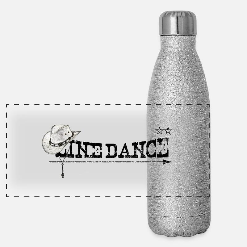 Danse de ligne Gourde isotherme panoramique pailletée 500 ml