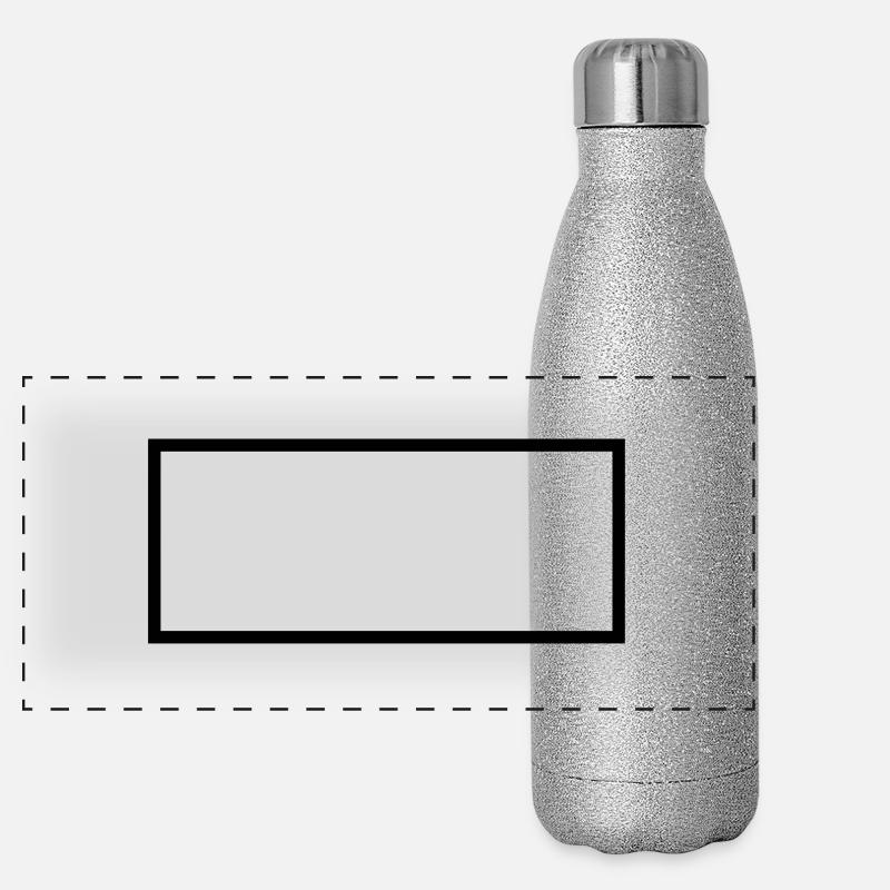 Rectangle - Rechteck - Form - Customize it ! Panoramic Glitter Thermal Bottle 500 ml