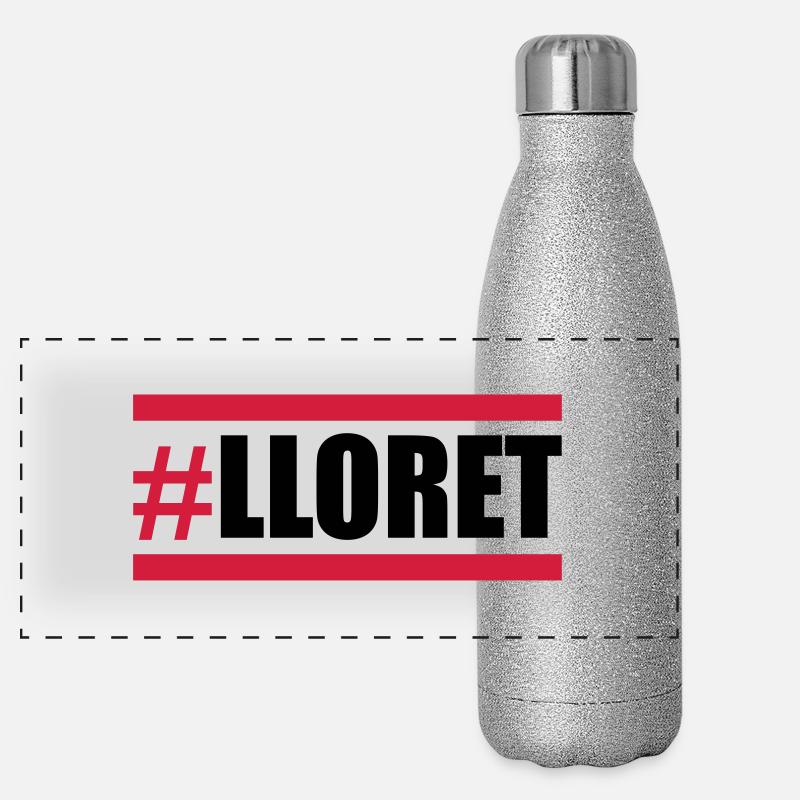 lloret design Panorama Glitzer Isolierflasche 500 ml