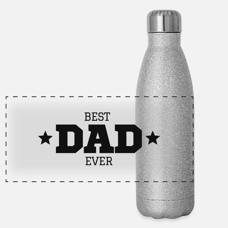 Best Dad Ever Panorama Glitzer Isolierflasche 500 ml