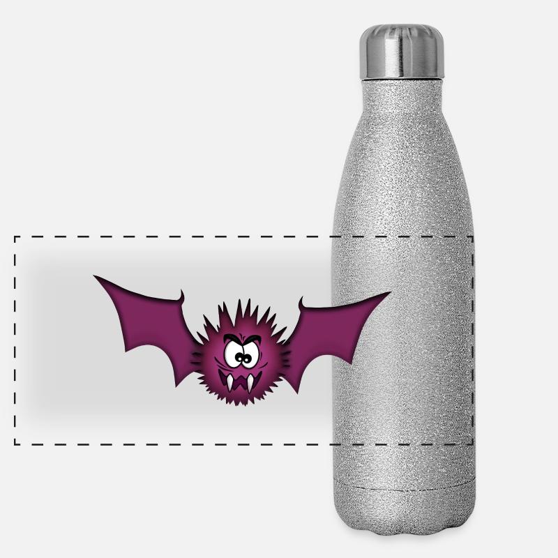 Vampire Bat Panoramic Glitter Thermal Bottle 500 ml
