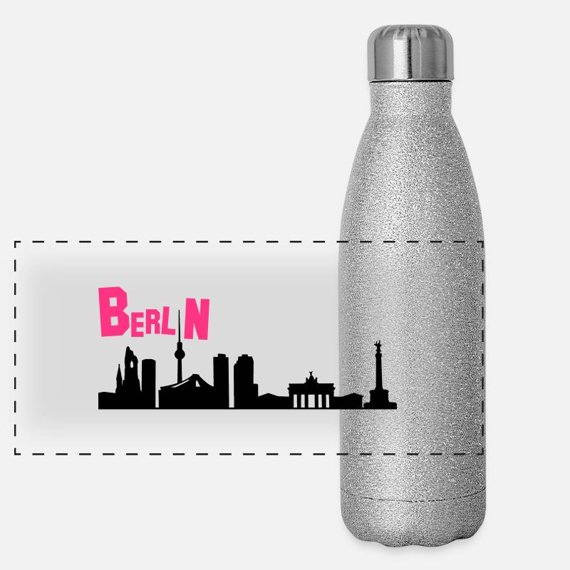 berlin_v4 Panoramic Glitter Thermal Bottle 500 ml