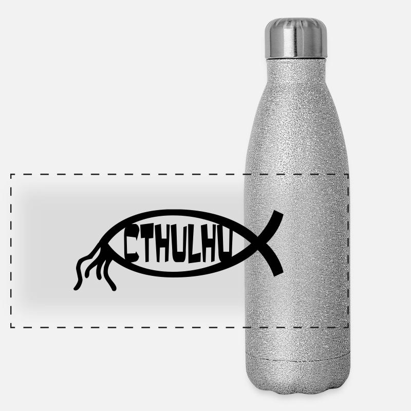 cthulhu Panorama Glitzer Isolierflasche 500 ml