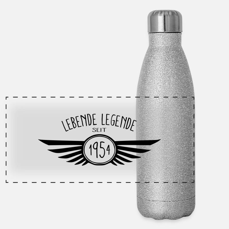Lebende Legende 1954 Panorama Glitzer Isolierflasche 500 ml
