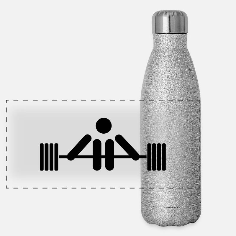 gewicht_heben___f1 Panorama Glitzer Isolierflasche 500 ml