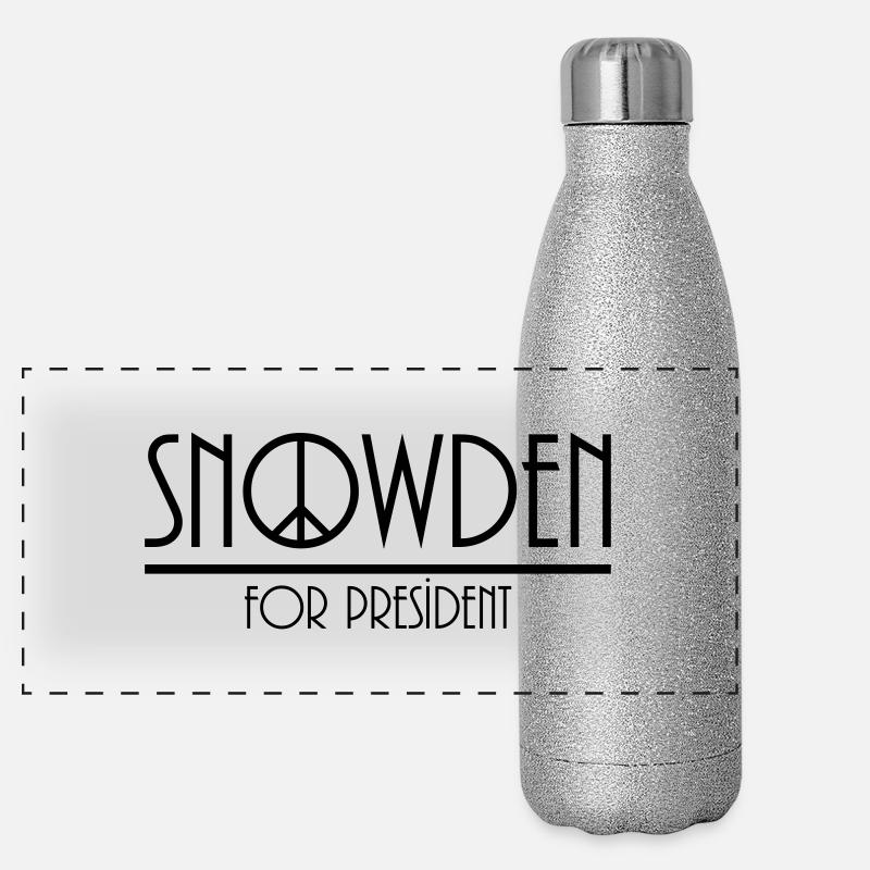 Snowden à la présidence Gourde isotherme panoramique pailletée 500 ml