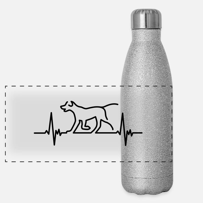 hunde Panorama Glitzer Isolierflasche 500 ml