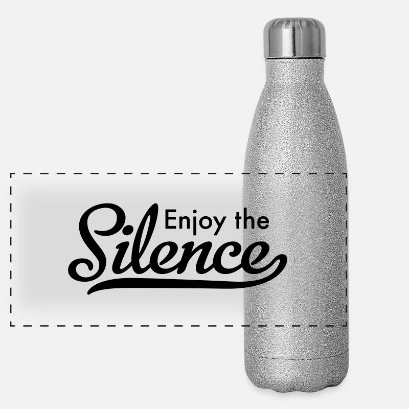 Enjoy the Silence Panoramic Glitter Thermal Bottle 500 ml