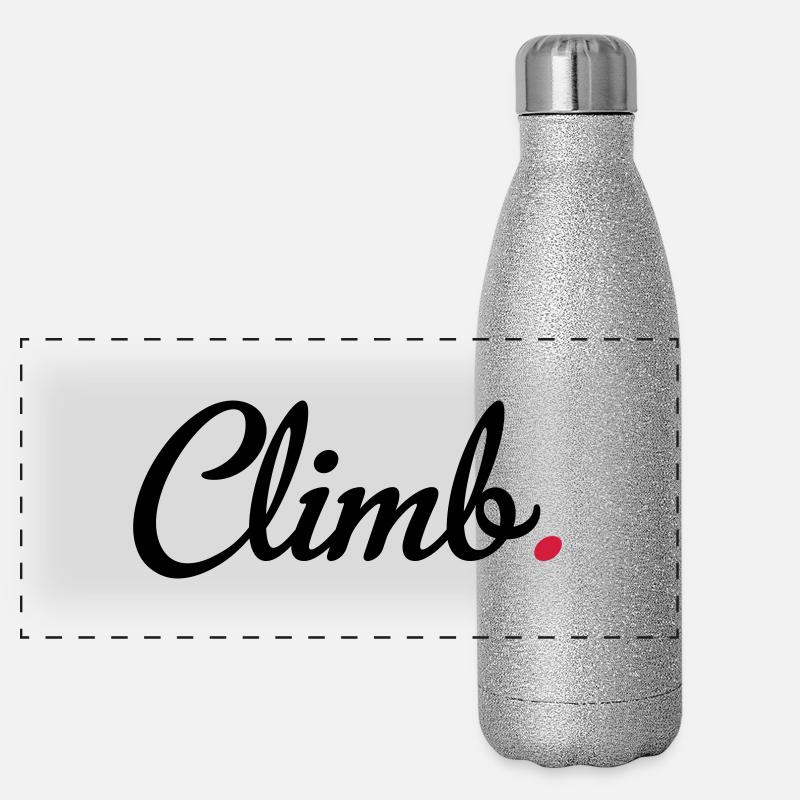 klettern Panorama Glitzer Isolierflasche 500 ml