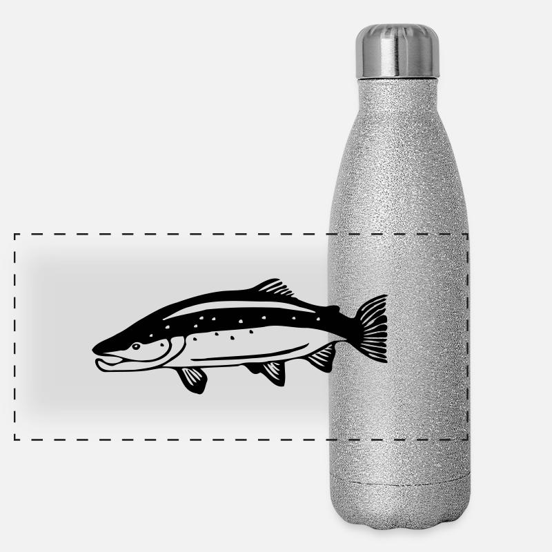 Lachs Panorama Glitzer Isolierflasche 500 ml