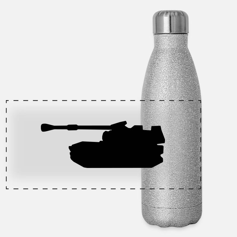 Haubitze Panorama Glitzer Isolierflasche 500 ml