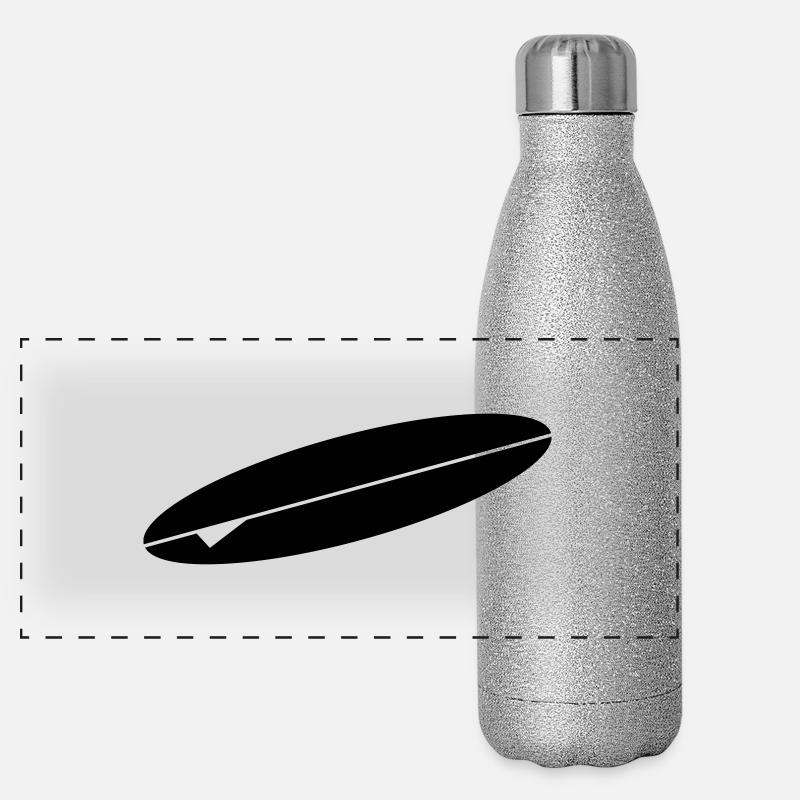 surfboard Panoramic Glitter Thermal Bottle 500 ml