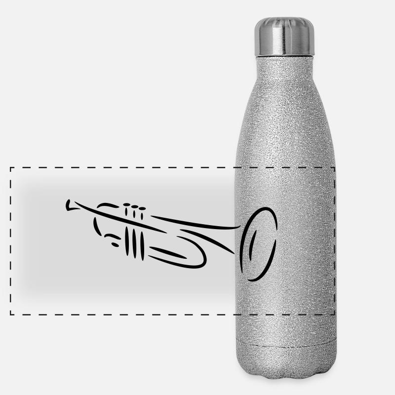 Trompette Gourde isotherme panoramique pailletée 500 ml