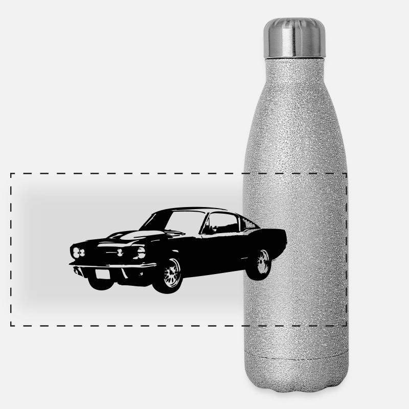 Mustang1965 Fastback Gourde isotherme panoramique pailletée 500 ml