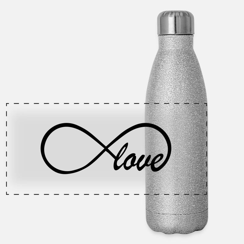 Love Infinity Swag Panorama Glitzer Isolierflasche 500 ml