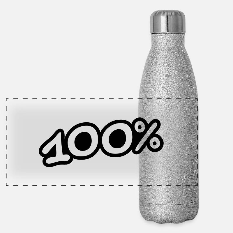 100 Procent Panoramic Glitter Thermal Bottle 500 ml
