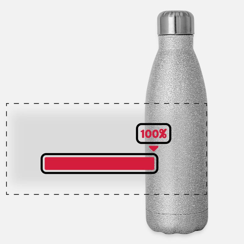 100 % Gourde isotherme panoramique pailletée 500 ml