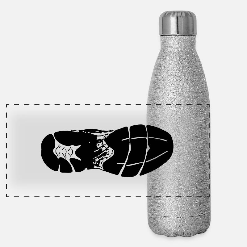 Sohle Laufschuh Panorama Glitzer Isolierflasche 500 ml