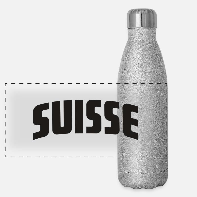 SUISSE Panorama Glitzer Isolierflasche 500 ml