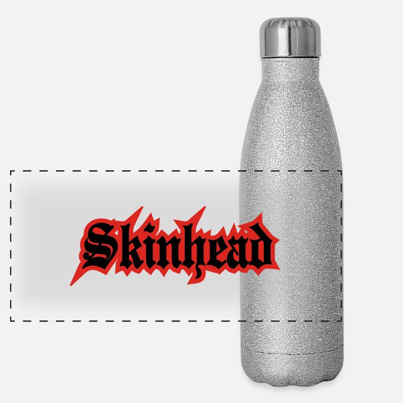 Working Class Skinhead Oi! Antiracist Bootboys My Panorama Glitzer Isolierflasche 500 ml
