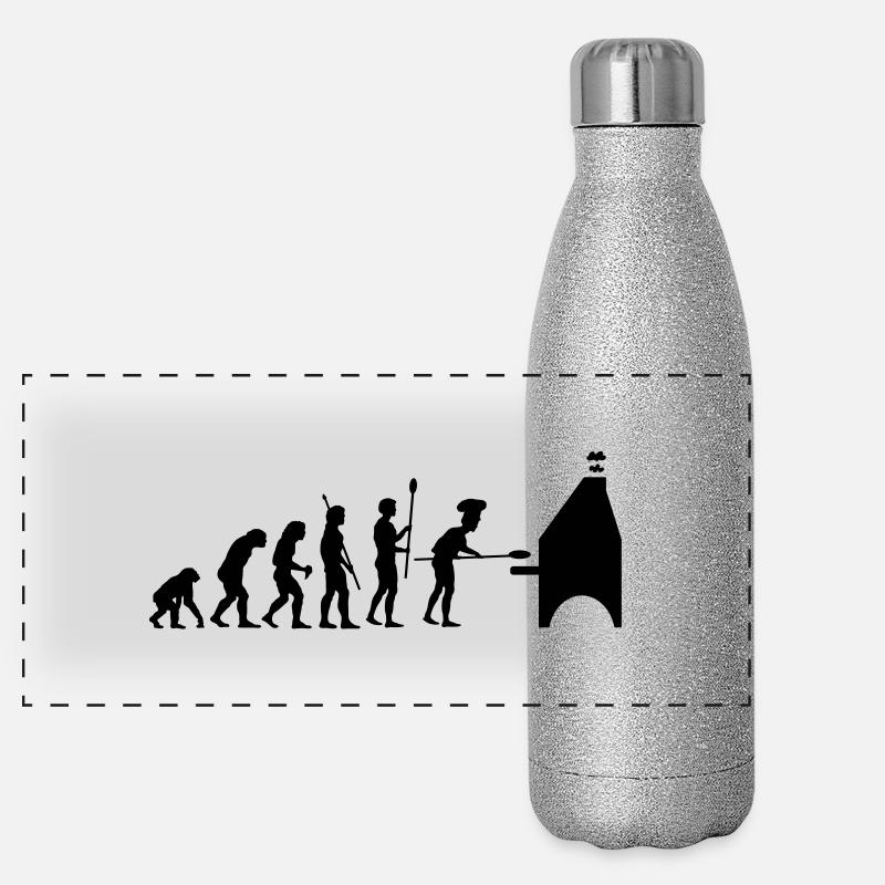 evolution pizza Gourde isotherme panoramique pailletée 500 ml