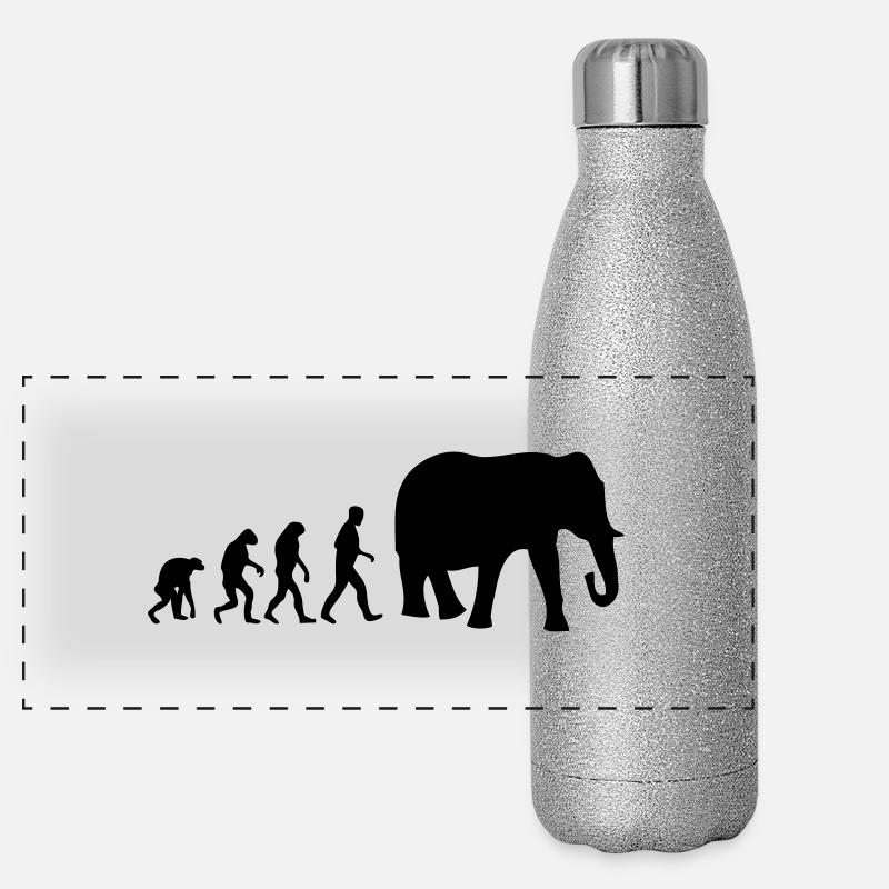 elefant evolution Panorama Glitzer Isolierflasche 500 ml