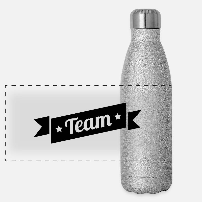 team Gourde isotherme panoramique pailletée 500 ml