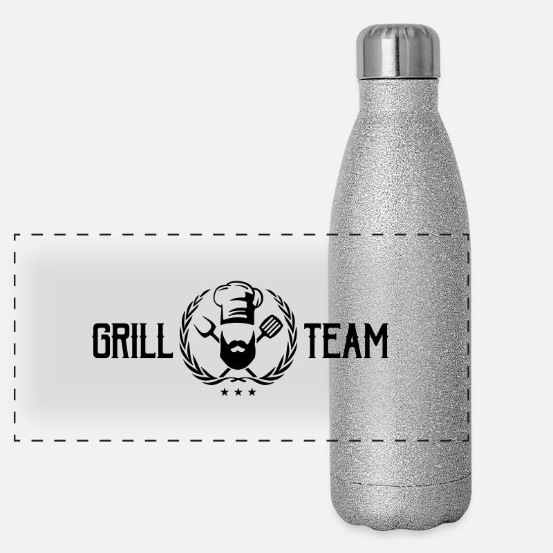 grill team Panorama Glitzer Isolierflasche 500 ml