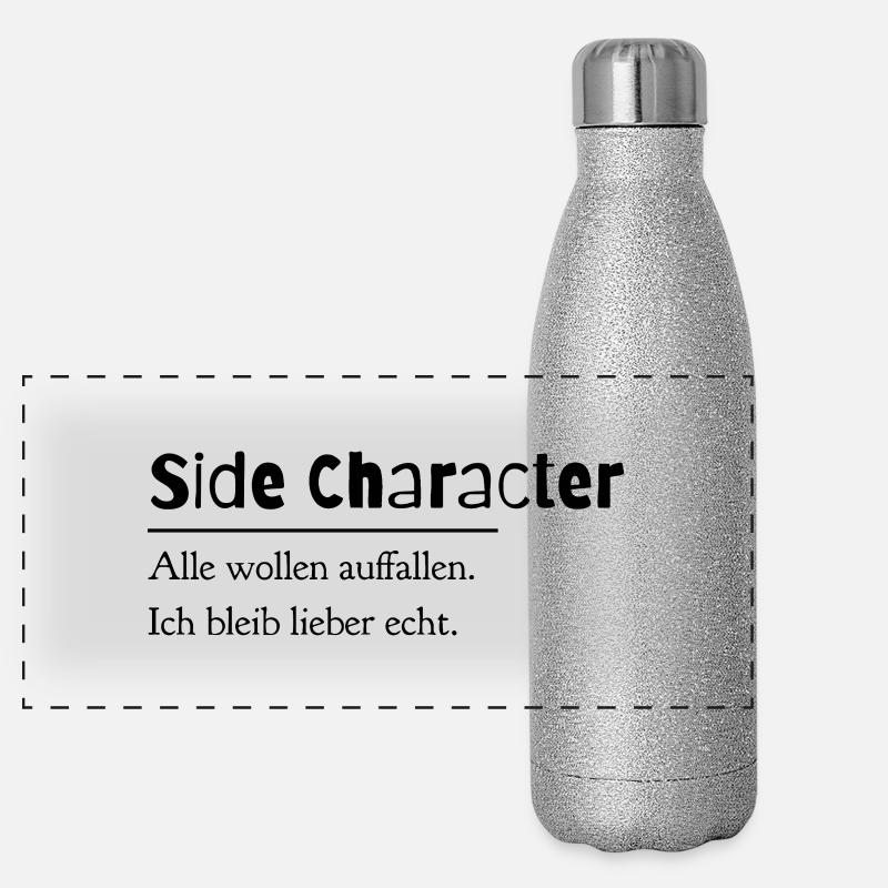 Side Character Panorama Glitzer Isolierflasche 500 ml