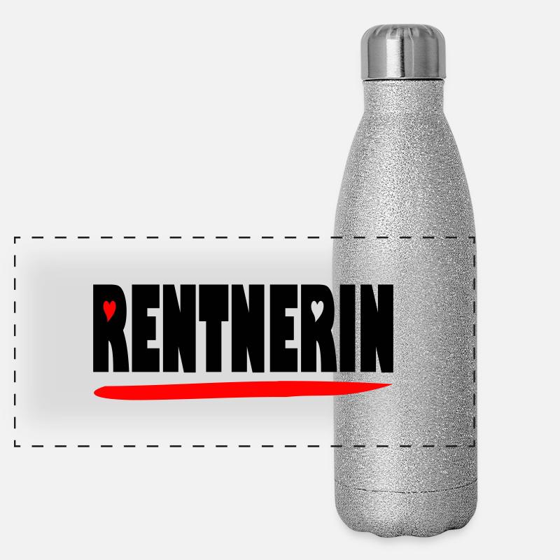 endlich Rentnerin Panorama Glitzer Isolierflasche 500 ml