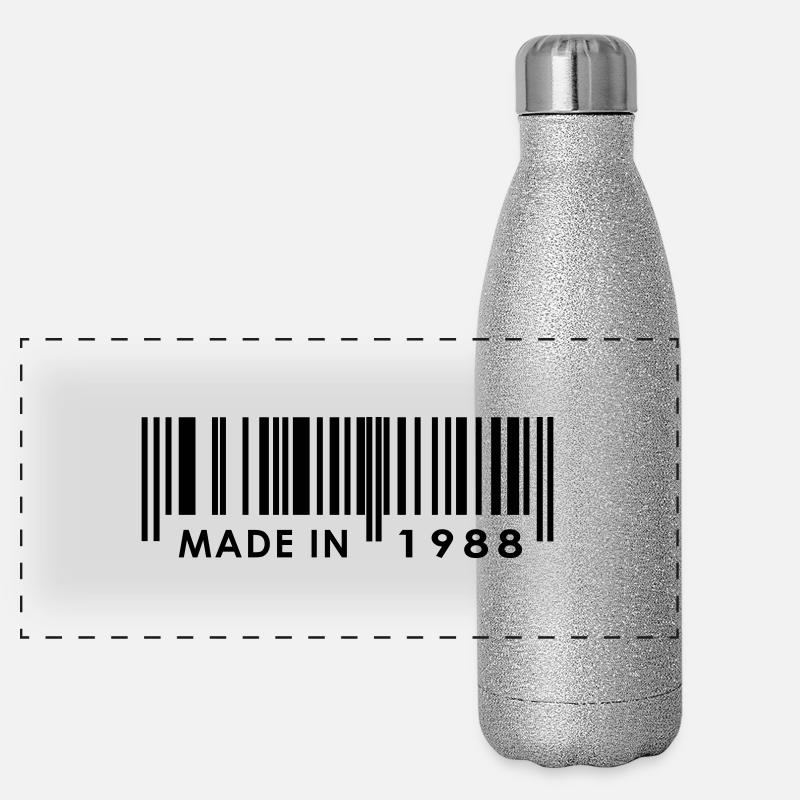 Birthday 1988 Panoramic Glitter Thermal Bottle 500 ml